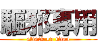 驅邪專用 (attack on titan)