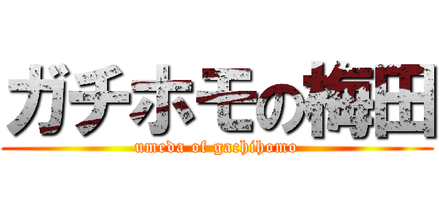 ガチホモの梅田 (umeda of gachihomo)