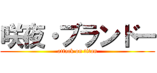 咲夜・ブランドー (attack on titan)