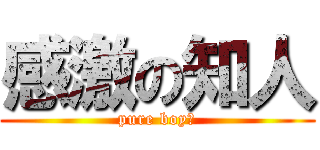 感激の知人 (pure boy　)