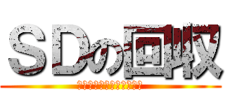 ＳＤの回収 (木曜日中にお願いします！)