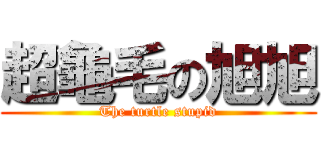 超龜毛の旭旭 (The turtle stupid)