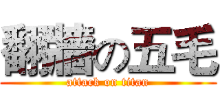 翻牆の五毛 (attack on titan)