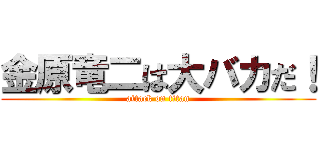 金原竜二は大バカだ！ (attack on titan)