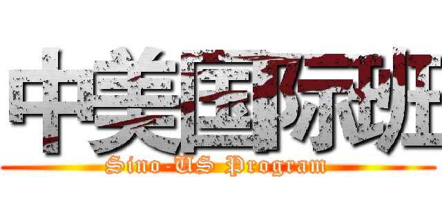 中美国际班 (Sino-US Program)