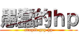愚蠢的ｈｐ (stupid gay hp)