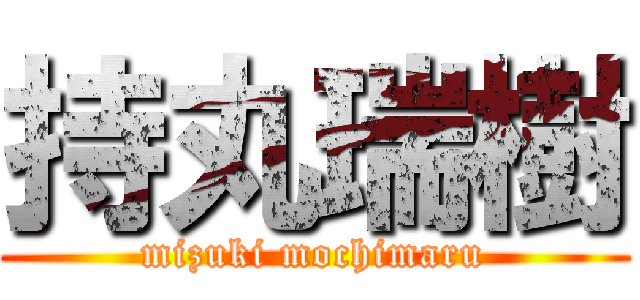 持丸瑞樹 (mizuki mochimaru)