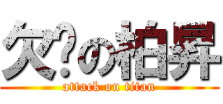 欠揍の柏昇 (attack on titan)