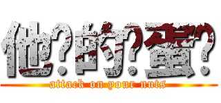 他妈的鸡蛋糕 (attack on your nuts)