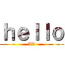 ｈｅｌｌｏ (AV)