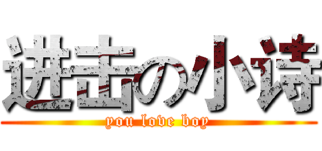 进击の小诗 (you love boy)