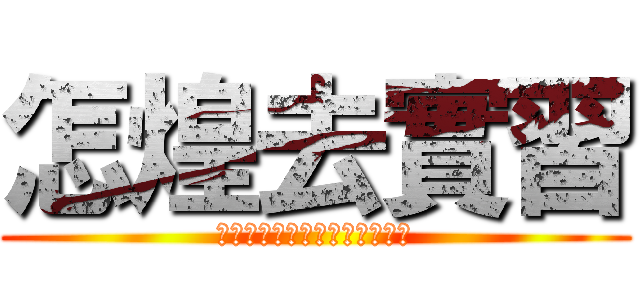 怎煌去實習 (所謂的鬼打牆只是我不敢說愛妳)