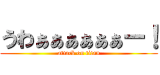 うわぁぁぁぁぁぁー！ (attack on titan)