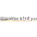 进击のＷｈｏ ｂｉｒｄ ｙｏｕ (attack on titan)