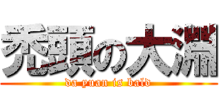 禿頭の大淵 (da yuan is bald)