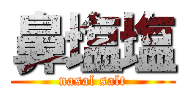 鼻塩塩 (nasal salt)