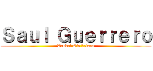 Ｓａｕｌ Ｇｕｅｒｒｅｒｏ (Bankai-Sir bakaro)