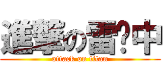 進撃の雷楗中 (attack on titan)