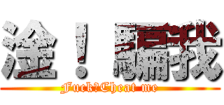淦！ 騙我 (Fuck！Cheat me)
