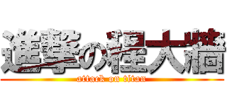 進撃の程大牆 (attack on titan)