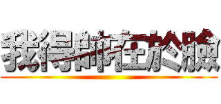我得帥在於臉 ()