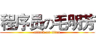 程序员の毛明芳 (attack on titan)