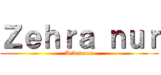 Ｚｅｈｒａ ｎｕｒ (Ackerman)