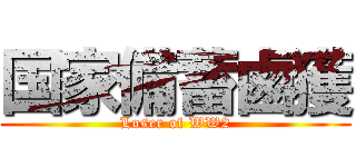 国家備蓄鹵獲 (Loser of WW2)