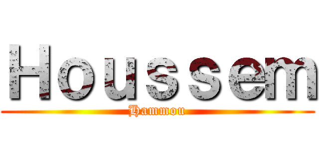 Ｈｏｕｓｓｅｍ (Hammou)