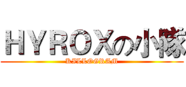 ＨＹＲＯＸの小隊 (KILLOGRAM)