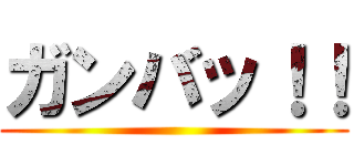 ガンバッ！！ ()