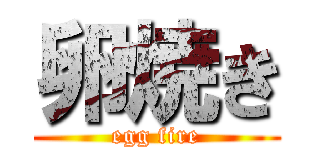 卵焼き (egg fire)