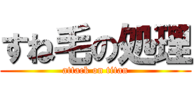 すね毛の処理 (attack on titan)