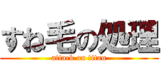 すね毛の処理 (attack on titan)