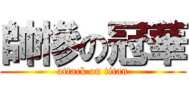 帥慘の冠華 (attack on titan)