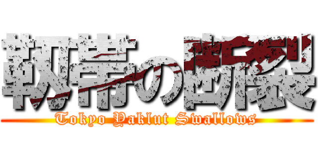 靱帯の断裂 (Tokyo Yaklut Swallows)