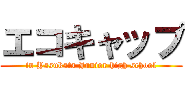 エコキャップ (in Yasukata Junior high school)