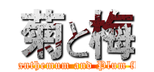 菊と梅 (Chrysanthemum and Plum flower)