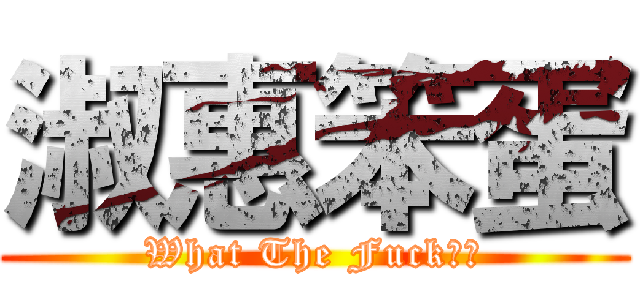 淑惠笨蛋 (What The Fuck??)