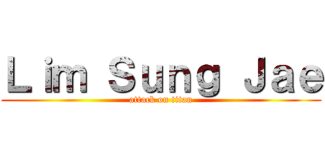 Ｌｉｍ Ｓｕｎｇ Ｊａｅ (attack on titan)