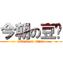 今朝の豆🫘 (attack on titan)