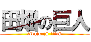 田畑の巨人 (attack on titan)