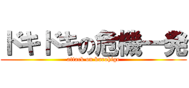 ドキドキの危機一発 (attack on kurohige)