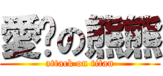 愛你の熊熊 (attack on titan)