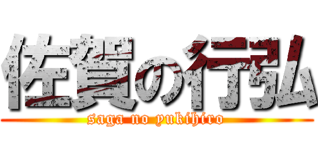 佐賀の行弘 (saga no yukihiro)