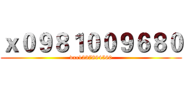ｘ０９８１００９６８０ (vxc1237894560)