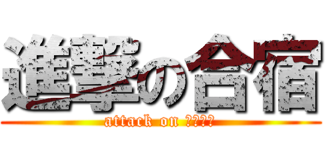 進撃の合宿 (attack on ｃａｍｐ)