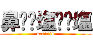 鼻⭐︎塩⭐︎塩 (karimin)