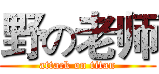 野の老师 (attack on titan)