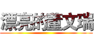 漂亮的董文瑞 ()